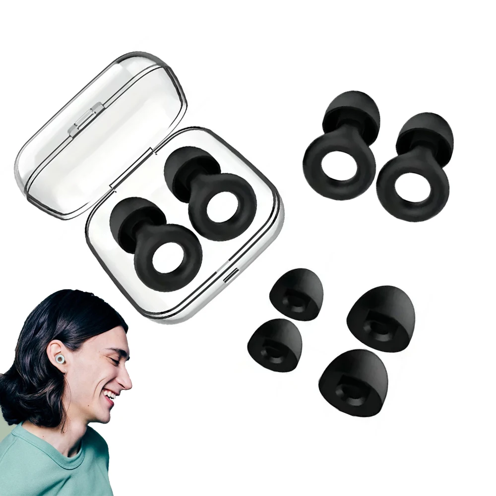 Anti Noise Soundproof Earplugs Portable Noise Reduction Mute Earplugs For Sleeping Swimming Surfing Motorcycle Equipment Outdoor