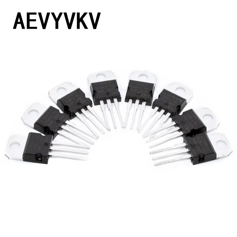 10PCS L7805CV TO220 L7805 TO-220 L7806CV L7808CV L7809CV L7812CV L7815CV L7824CV L7905CV L7908CV L7909CV L7912CV L7915CV L7924CV