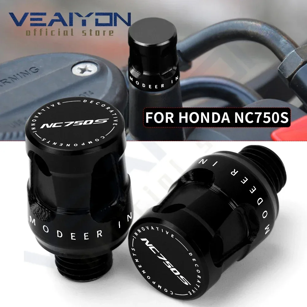 

For HONDA NC750S NC750X NC700X NC750 S/X nc 750 s/x Motorcycle CNC Aluminum Mirror Hole Plugs Screws Bolt M10*1.25 Accessories