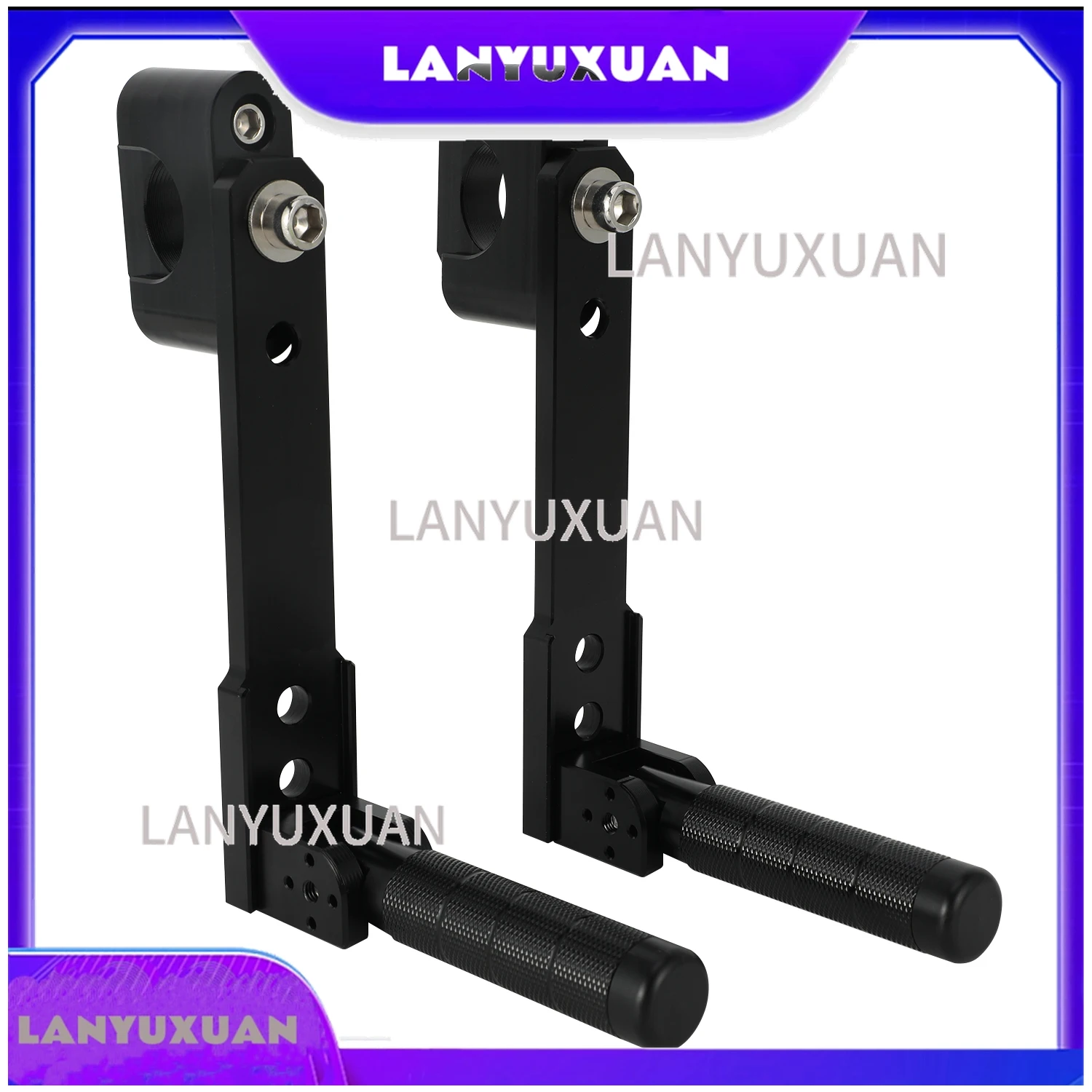 2026 JFG Universal Highway Foot Peg Foldable Engine Guard Foot Rest Aluminum Adventure Motorcycle Crash Bar Pegs Fast Delivery