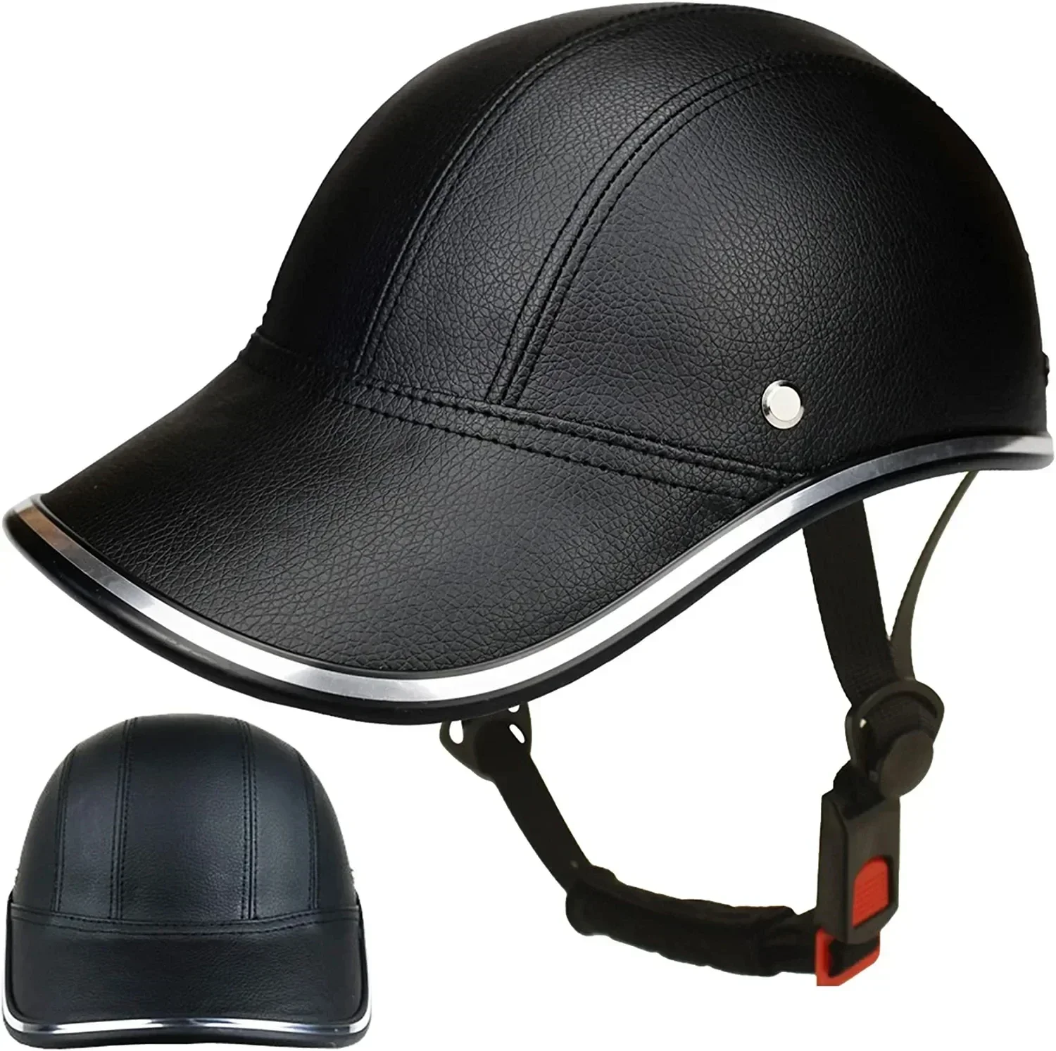 

Bicycle HelmetMotorcycle MotocrossElectric BicycleABS Leather Safety HelmetBicycle Safety HelmetAdjustable Strap Bike Helmet