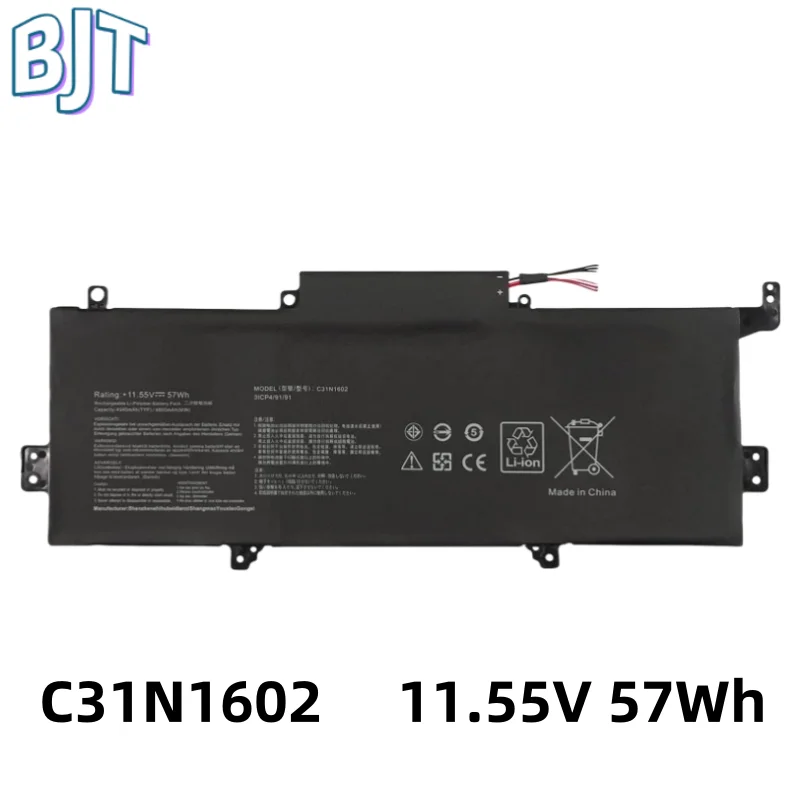 

11.55V 57Wh C31N1602 Laptop Battery For ASUS Zenbook U3000 U3000U UX330 UX330U UX330UA UX330UA-1A UX330UA-1B UX330UA-1C 6Cell