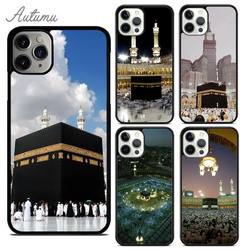 Holy Mosque Makkah Phone Case for iPhone 15 16 SE2020 11 12 13 14 Pro Max mini 6 7 8 Plus Cover coque Fundas Shell