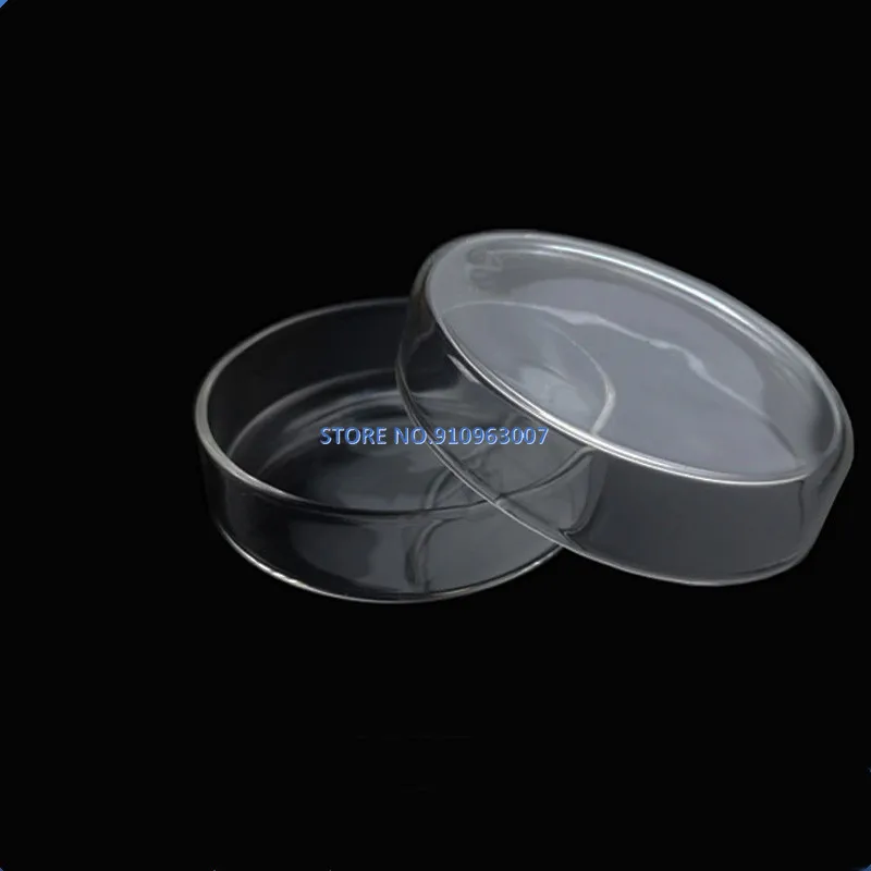 60/75/90/100/120mm with Lids Laboratory Bacterial Yeast Borosilicate Glass Petri Culture Dish