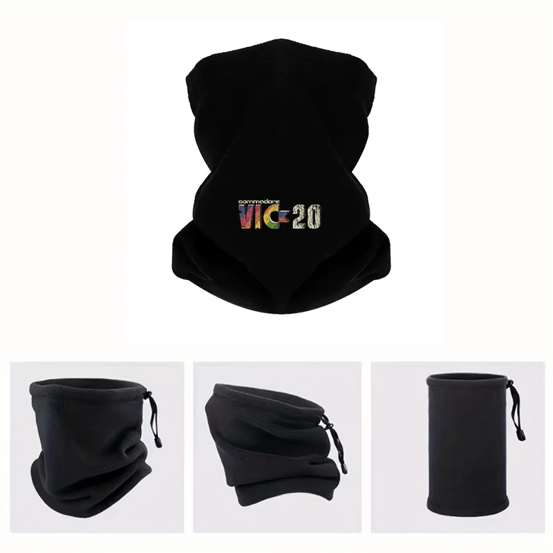 Commodore vintage game console design. Men Windproof Scarf Mask Neck Gaiter Hat Women cap Headgear Outdoor Keep Warm Winter Mult