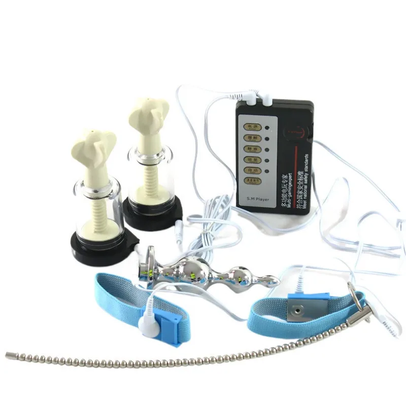 Electro Shock Accessory Sex Toys For Men Masturbation Penis Plug Urethral Sound Catheter Electrical Penis Ring Body Massage