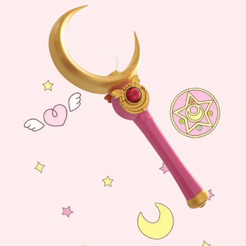 

Anime Cosplay Sailor Moon Usagi Tsukino Moon Stick Crystal Props Costume Halloween Party Comic Adult Women Birthday Toy Gifts