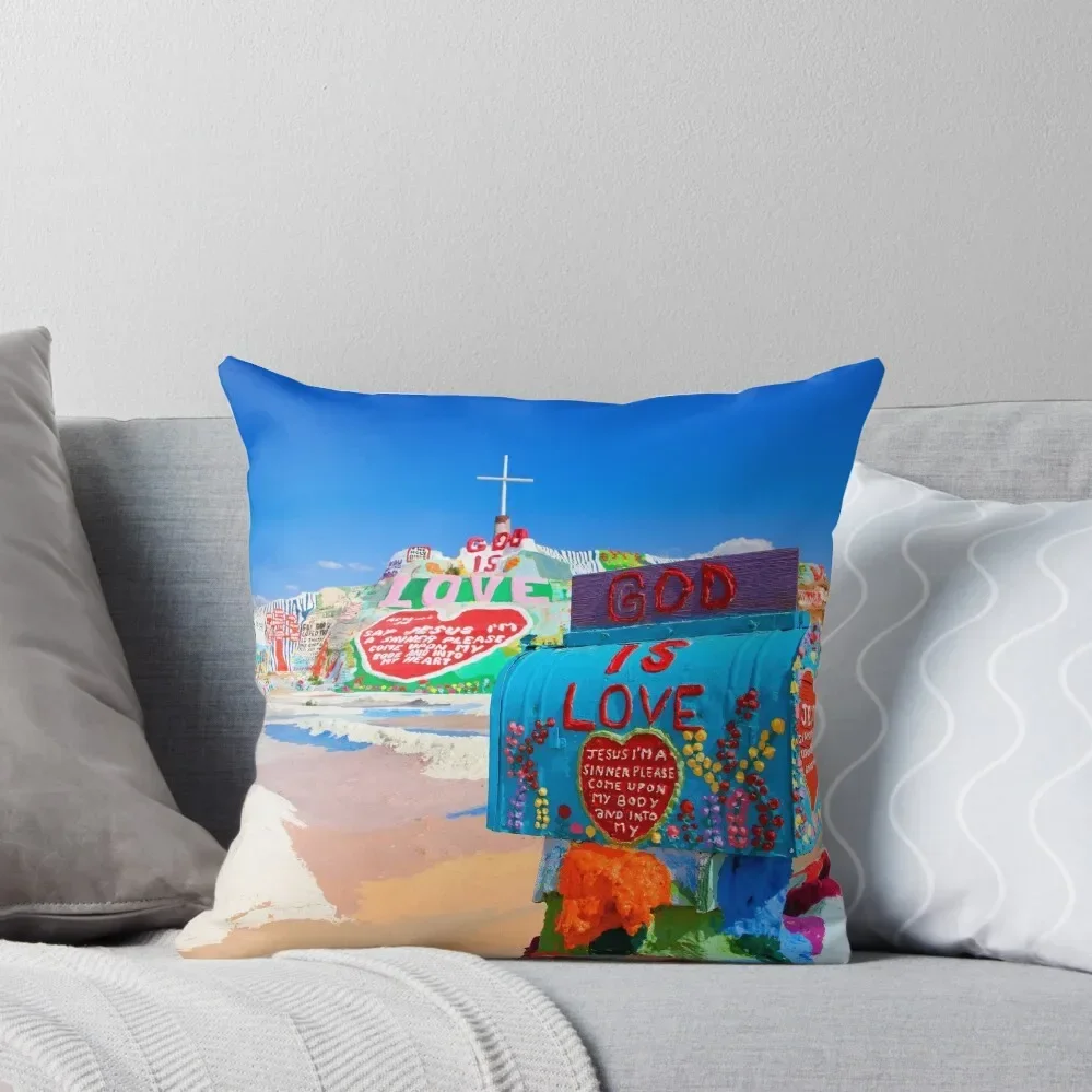 God's Mailbox at Salvation Mountain Throw Pillow Decorative Cushions Pillowcases Bed Cushions pillow