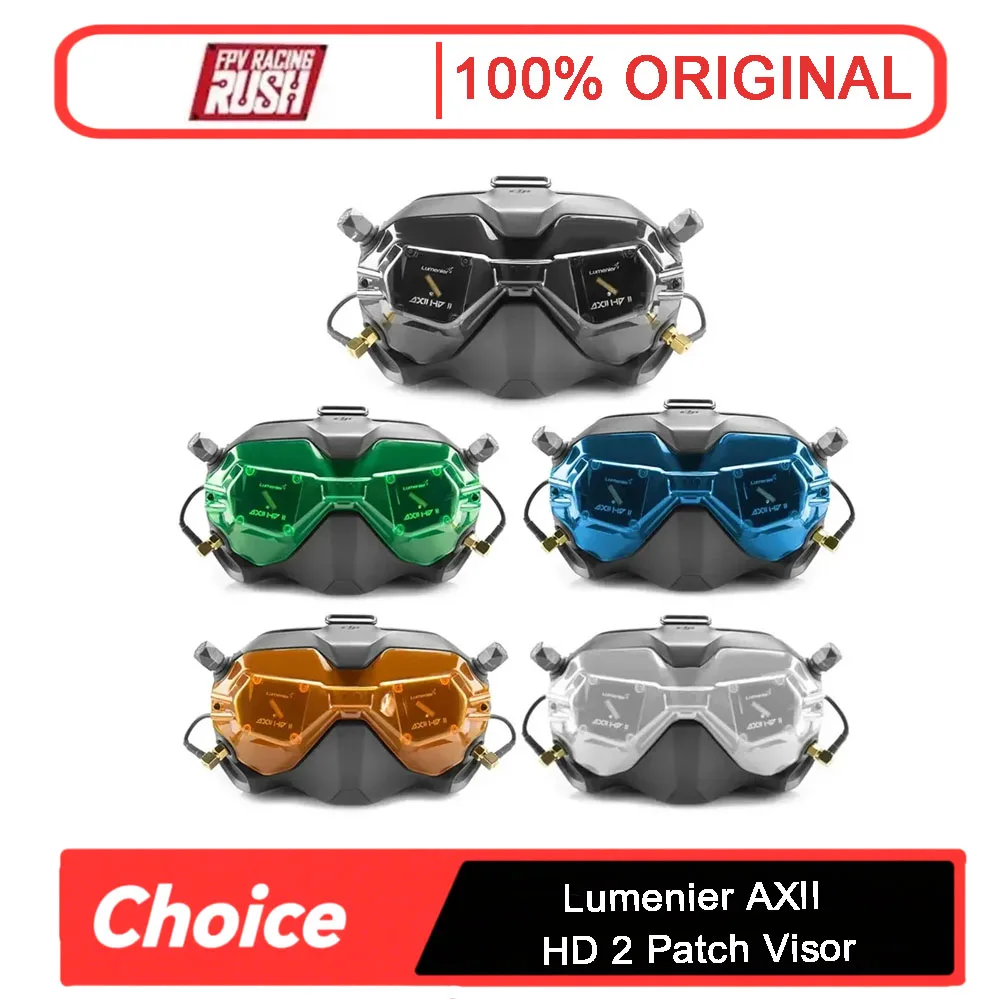 

Lumenier AXII HD 2 Patch Visor 5.8GHz 8.4dBi with AXII HD 2 Stubby LHCP Antenna Combo Set for DJI Digital HD FPV Goggles RP-SMA