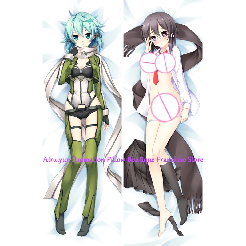 

Anime Dakimakura Pillow Case Asada Shino Sexy and Busty Beautiful Girl Double-Sided Halloween Decoration