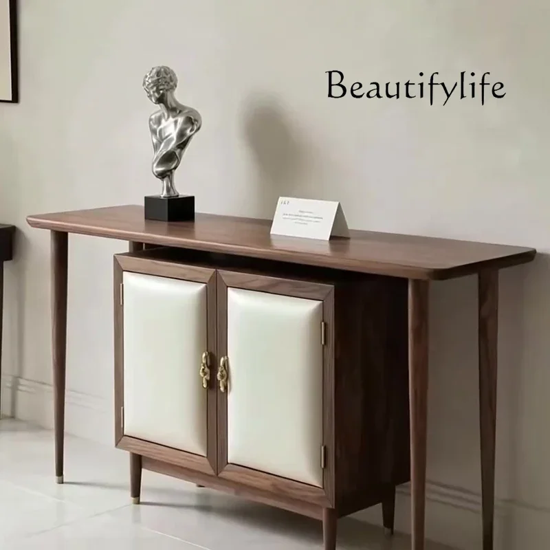 BJ Modern Simple Entrance Cabinet Modern Simple Light Luxury Entrance Table Entry Against The Wall Storage Bar Case Supply Table