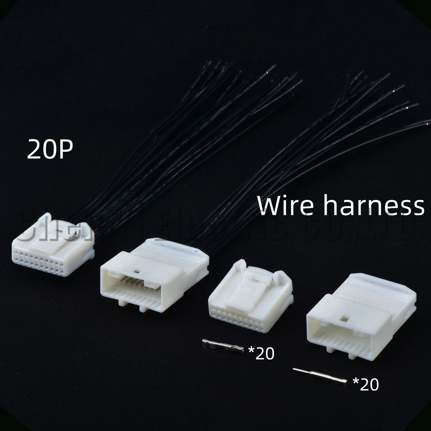 

20 Pin Auto Car CD Player Wire Connector Audio vehicle central control Wire harness Plug For Toyota Nissan 1473750-1 1473807-1