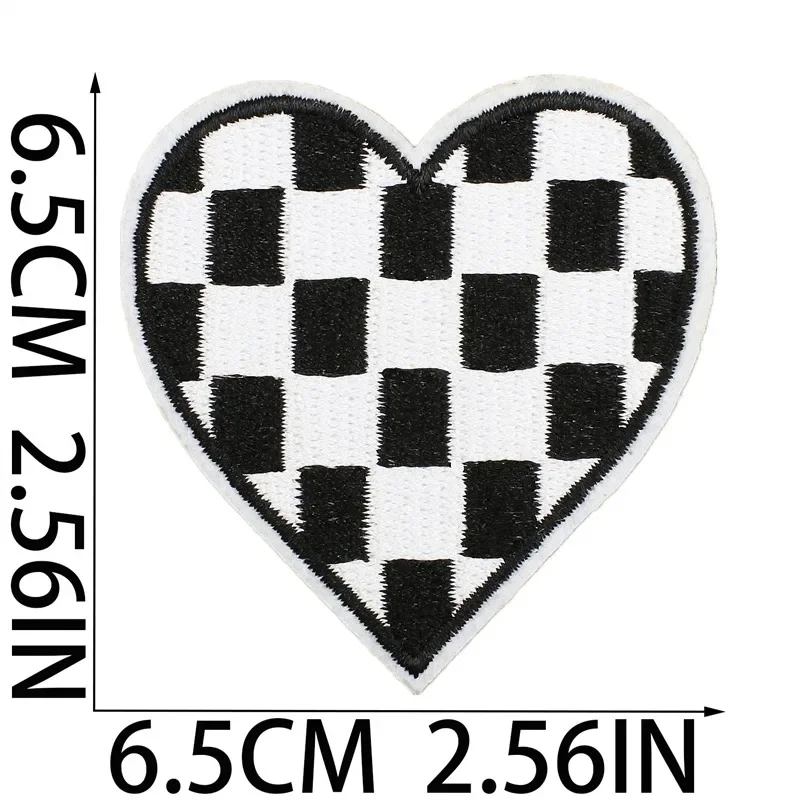 Embroidered Patch Iron On Patches for Clothing Pocket Love Clothes Stickers Fabric Sewing Thermal Adhesive Applique Fusible