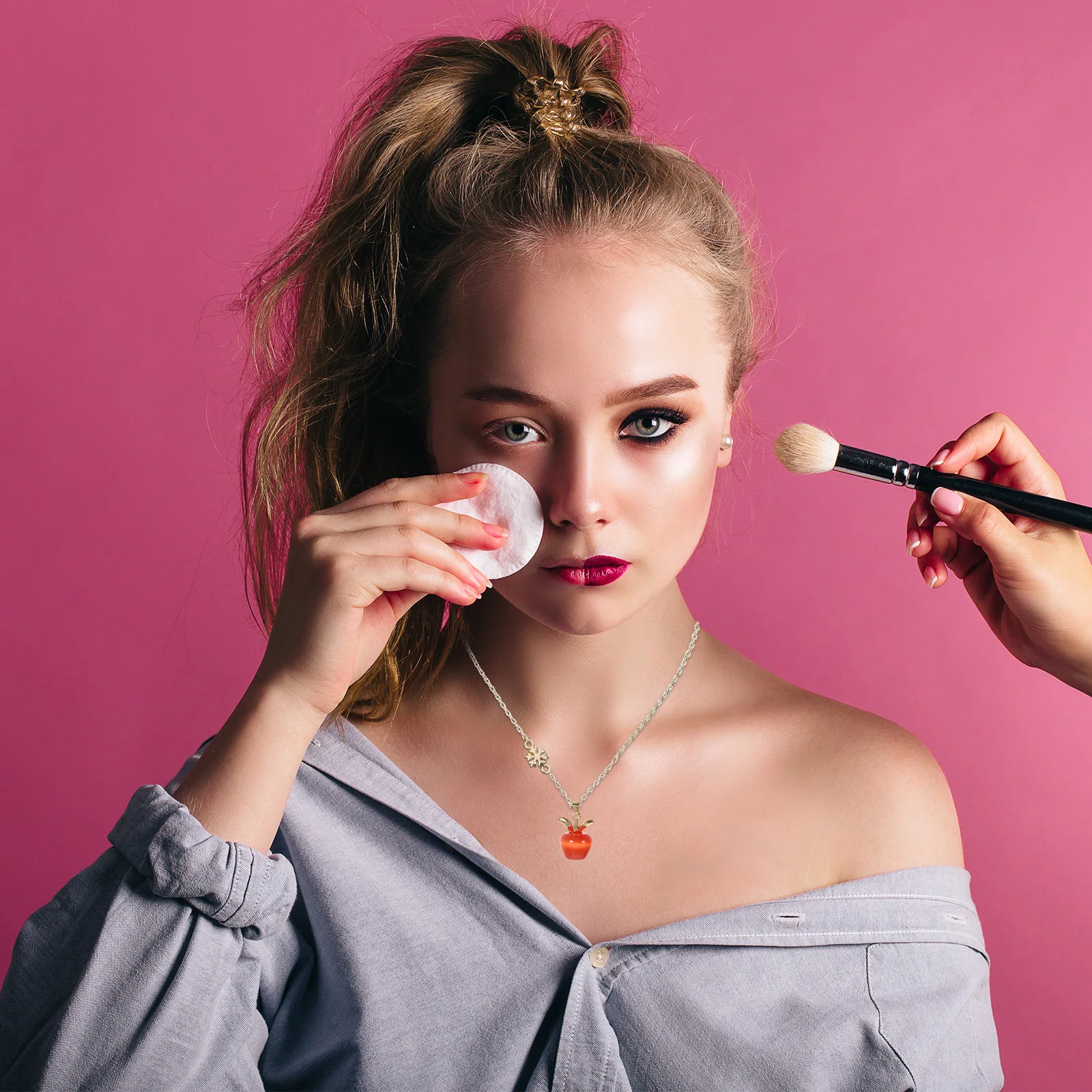 

10Pcs Cat's Eye Stone Apple Pendant Charms for Jewelry Making DIY Necklace Bracelet Key Ring Craft Supplies Bulk