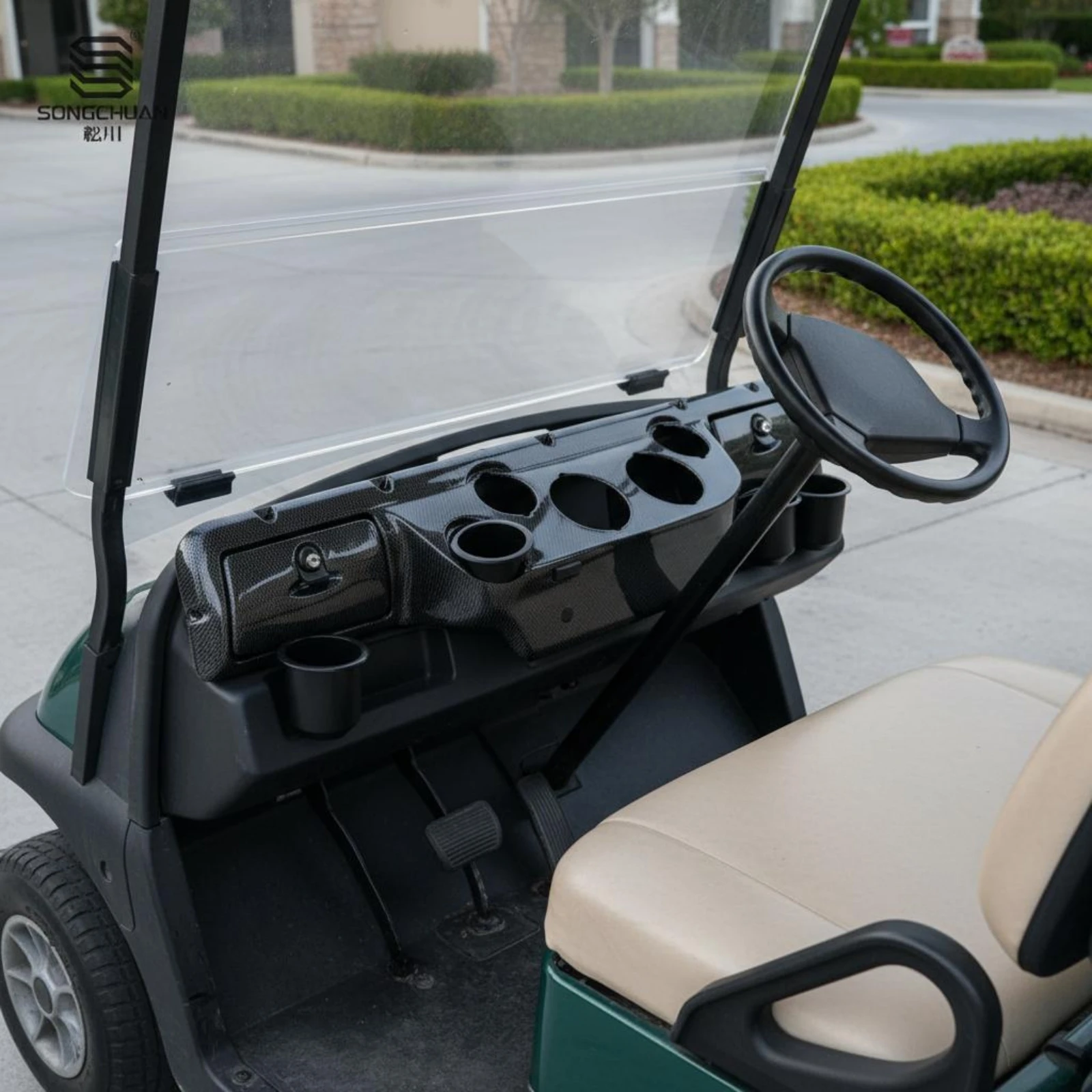 Club Car DS Dash Cover Direct Replacement Club Car DS Dash Panel Vehicle Accessory Cup Holder Cutouts Easy to Install
