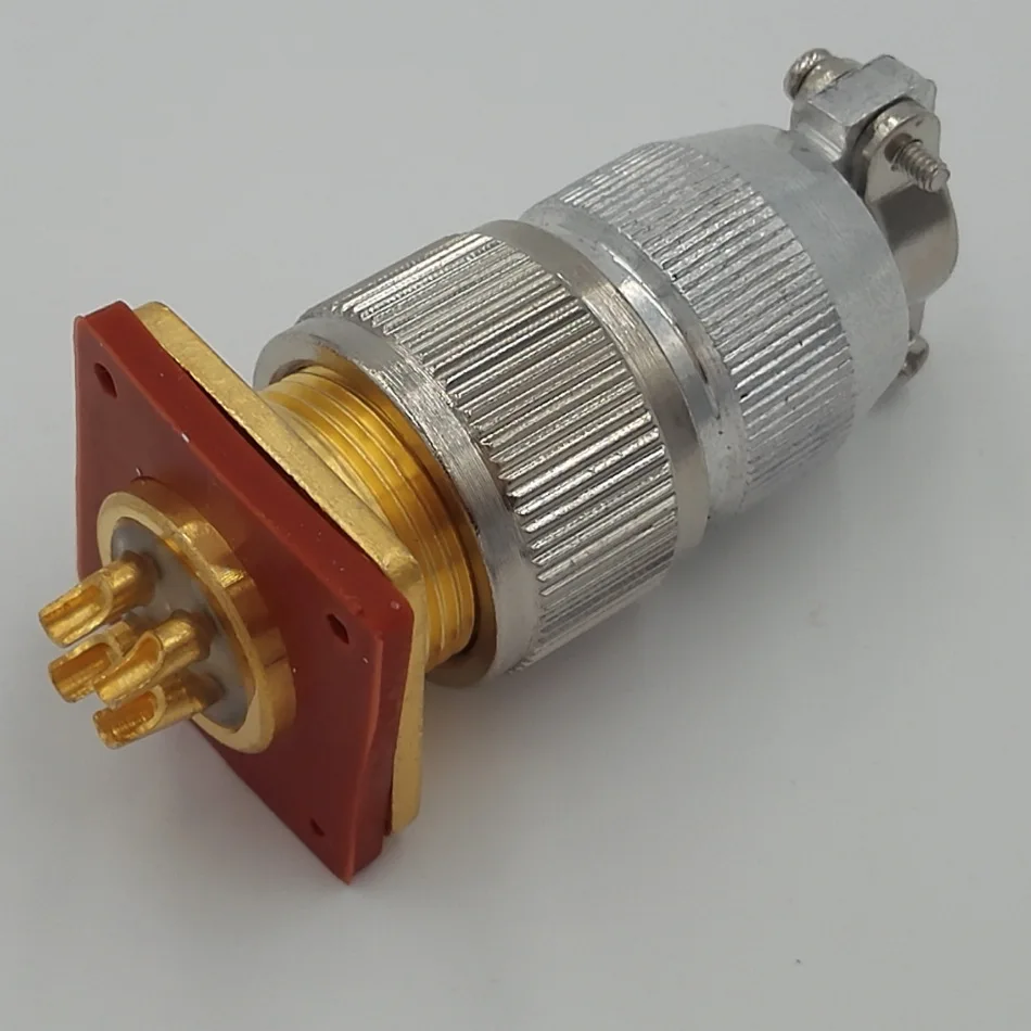 Vacuum sealed glass sintered aviation plug connector LQ1504