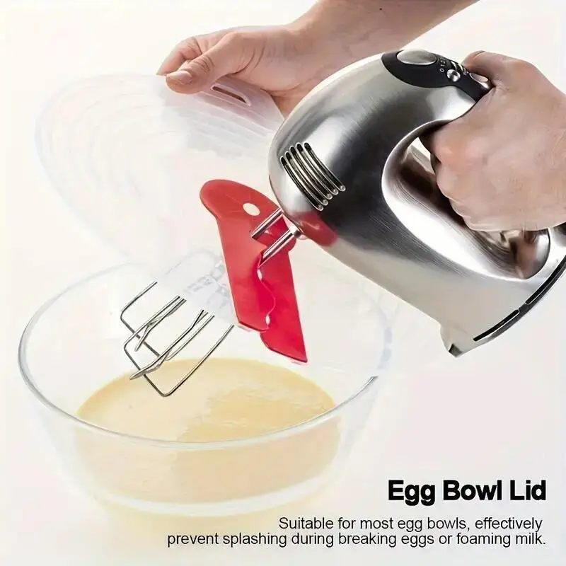 プラスチック製のボウルの蓋,卵のスプラッシュガード,卵ミキサーの蓋,クリームボウル,泡立て器,ベーキング,台所用品