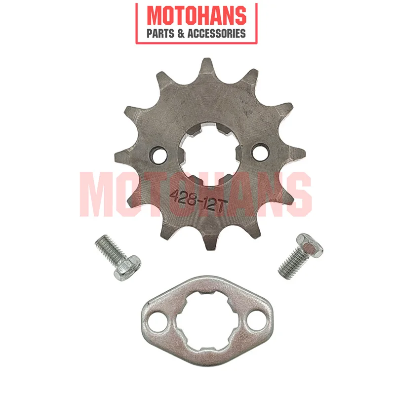 FOR ATV110 MOTORCYCLE FRONT SPROCKET WITH CLIP 428-12T