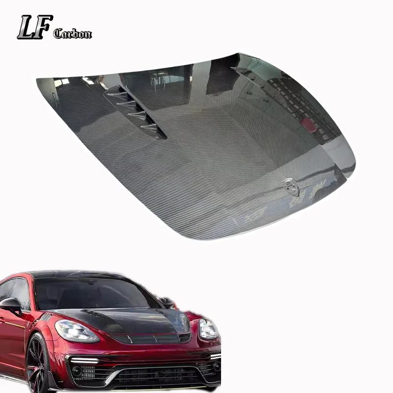 High Quality M Dry Carbon Fiber Engine Cover for Porsche Panamera 971 2017-2023 Engine Cover