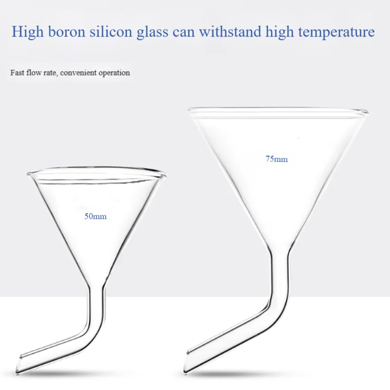 

Glass bent neck triangular funnel digestion tube feeding funnel long diameter conical funnel 30mm40mm50mm60mm70mm80mm90mm100mm
