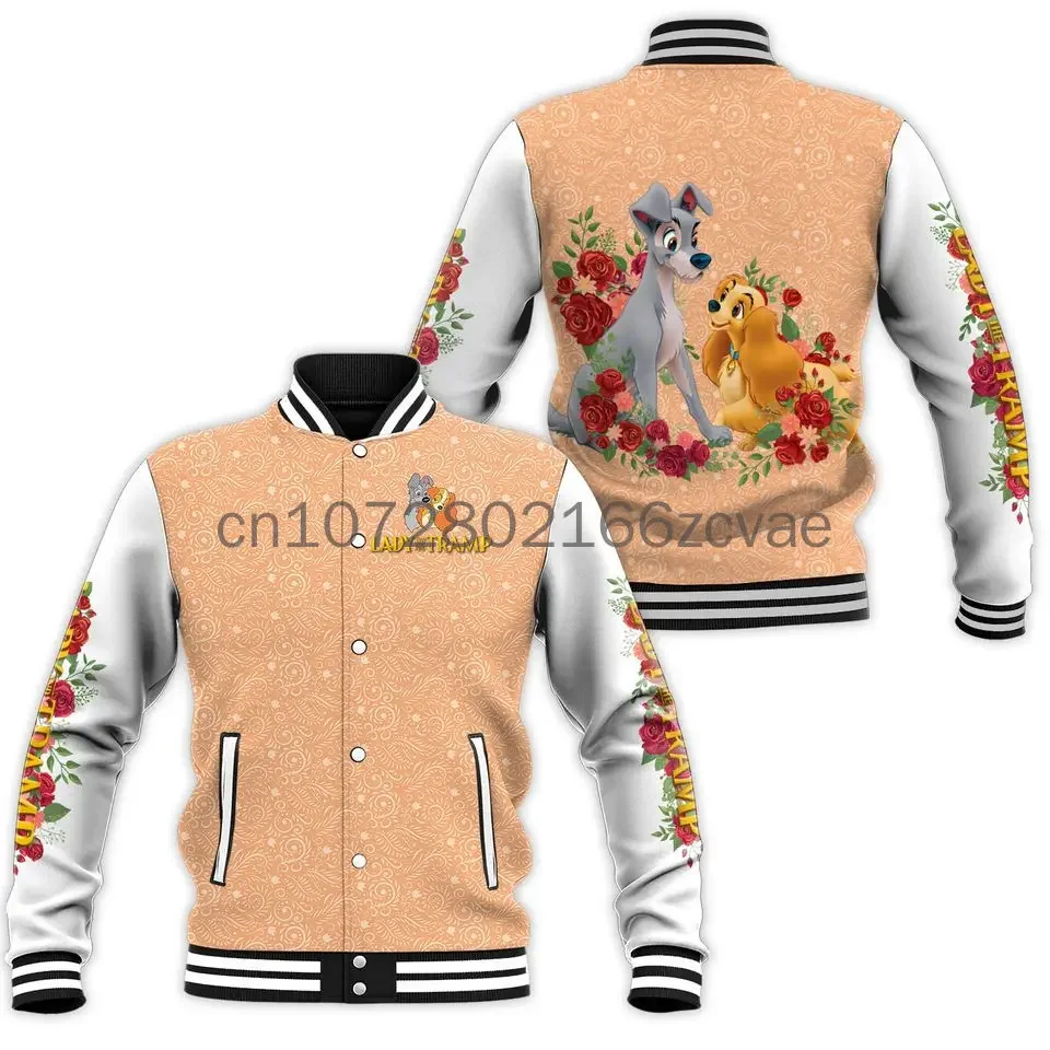 Disney Tigger Baseball Jacket 2024 New Disney Casual Baseball Jacket Oversize Street Men\'s and Women\'s Jacket