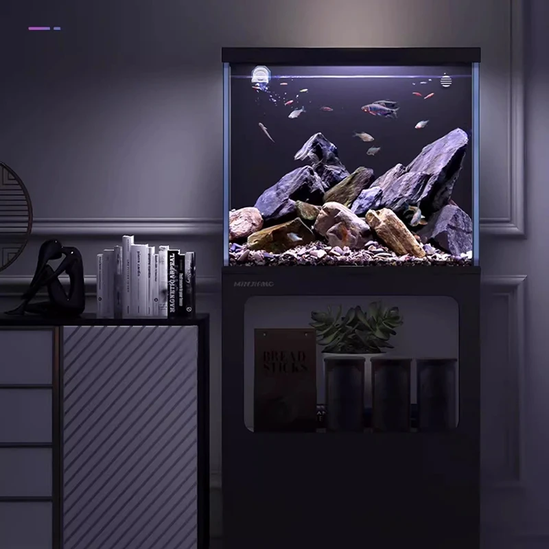 Modern Living Room Fish Tanks Nordic Aquarium Appreciate Originality Betta Cabinet Aquatic Pet Supplies Pet Products すいそう FYFT