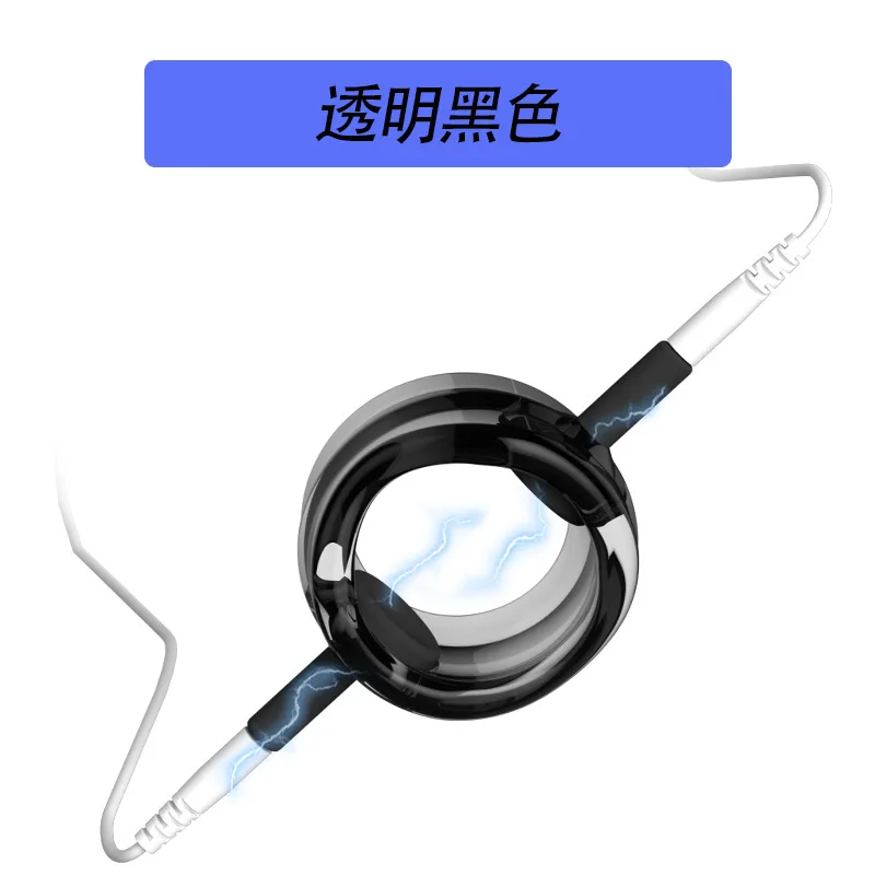 E-stim Bdsm Cock Ring,Electrical Stimulation Therapy Electric Shock Penis Ring,Electro Cock Cage Ball Stretcher Sex Toy For Men