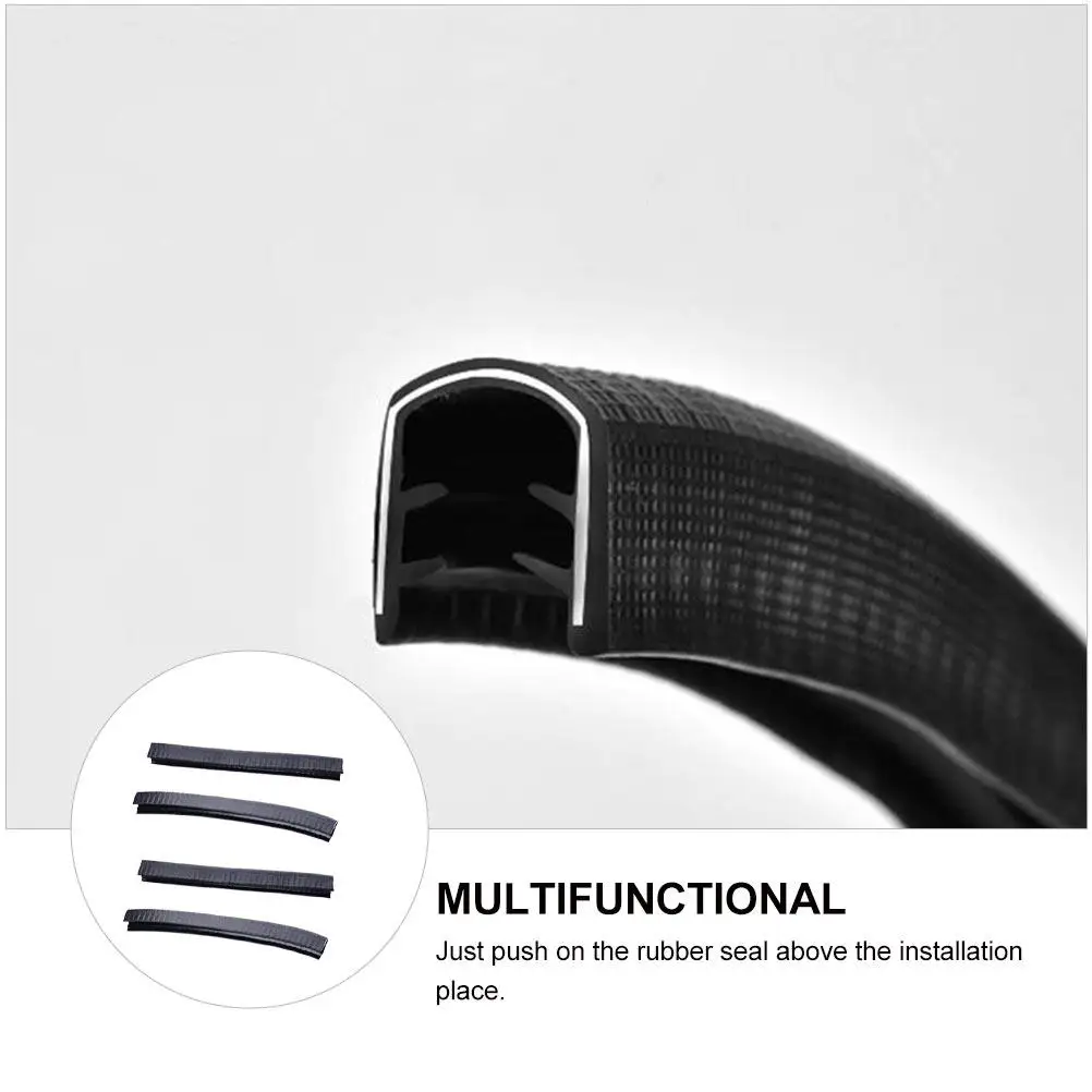 2Pairs Skateboard Protector Strip U Groove Design Easy Push-on Installation Deck Cover for Skateboard Longboard Scratch Chip