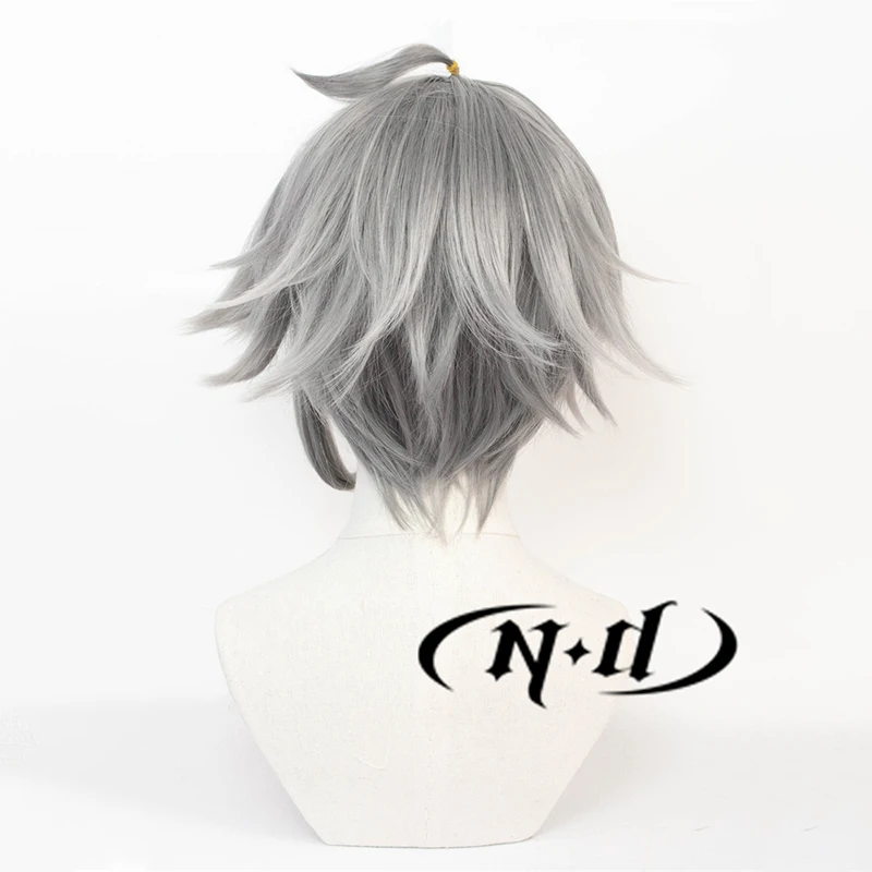 ND Alhaitham Cosplay Pruiken Genshin Impact Cosplay Haar Pruiken Haarstukje Hittebestendige Synthetische voor Comic Con Coser Kostuum Partij