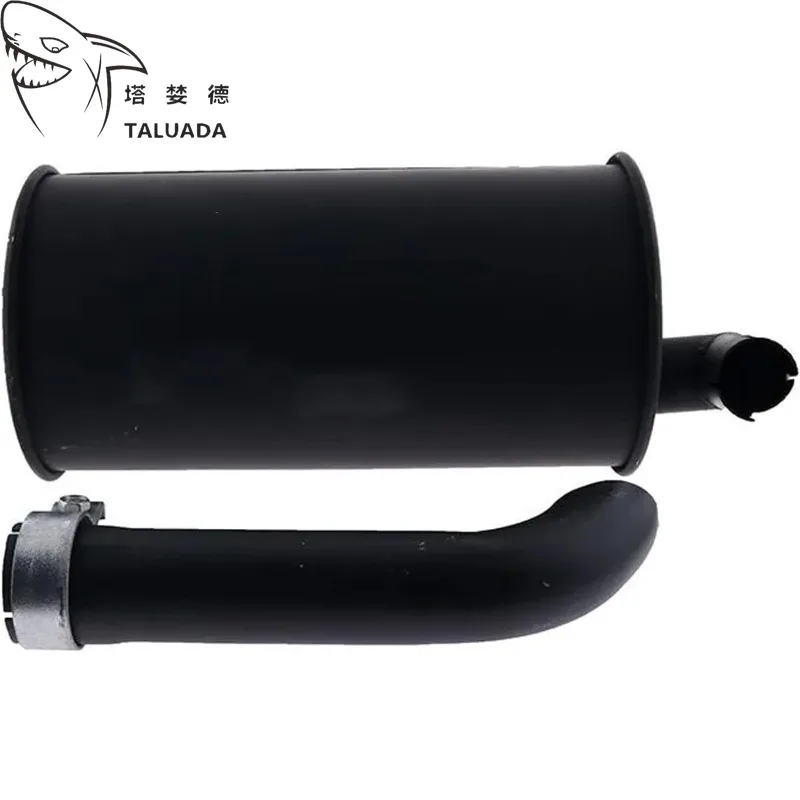 Muffler For Sumitomo SH60A2 Excavator Thickened Exhaust Muffler with Pipe Sound Damper Excavator Parts