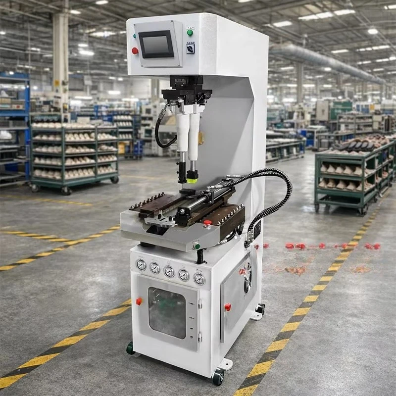 SHENGDA Factory Hot Sale Sport Athletic Shoe Making Edge Pressing Machine Single Head Hydraulic Small Sole Press Machines