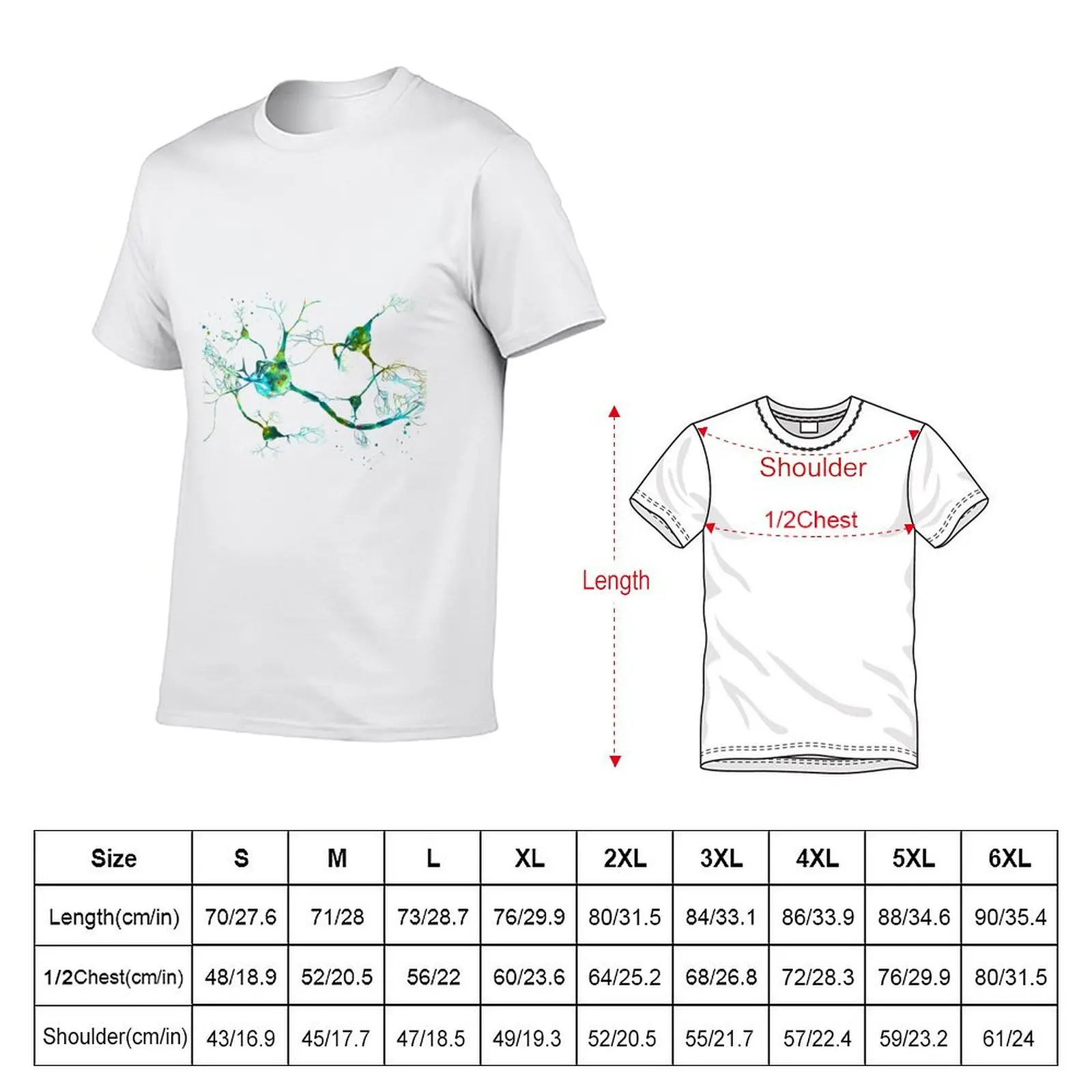 Neurotransmitters Neuron Synapse T-Shirt Quick Dry Fishing T-Shirt
