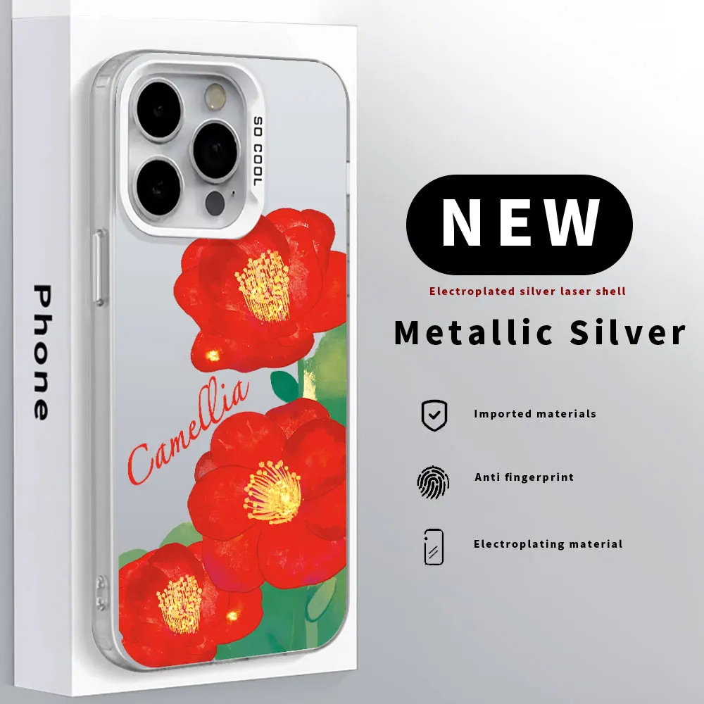 For Redmi Note 13 13R 12R 12S 12 /Note 12 13 Pro Phone Case Redmi Note 13 12 Pro+ Plus Silver IMD Laser Aurora Shockproof Case image 4