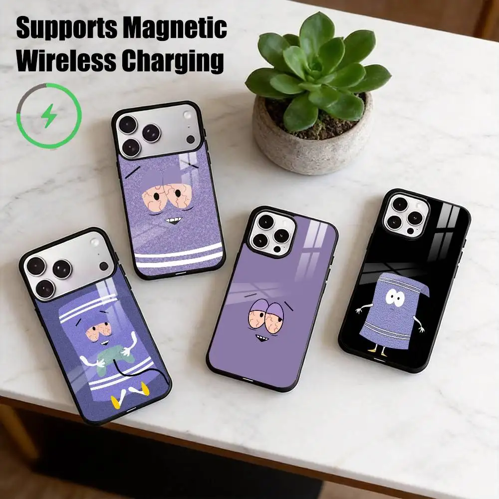 S-South Park T-Towelie Phone Case For iPhone17,16,15,14,13,12,11 Plus,Pro Allows magnetic wireless charging Gift