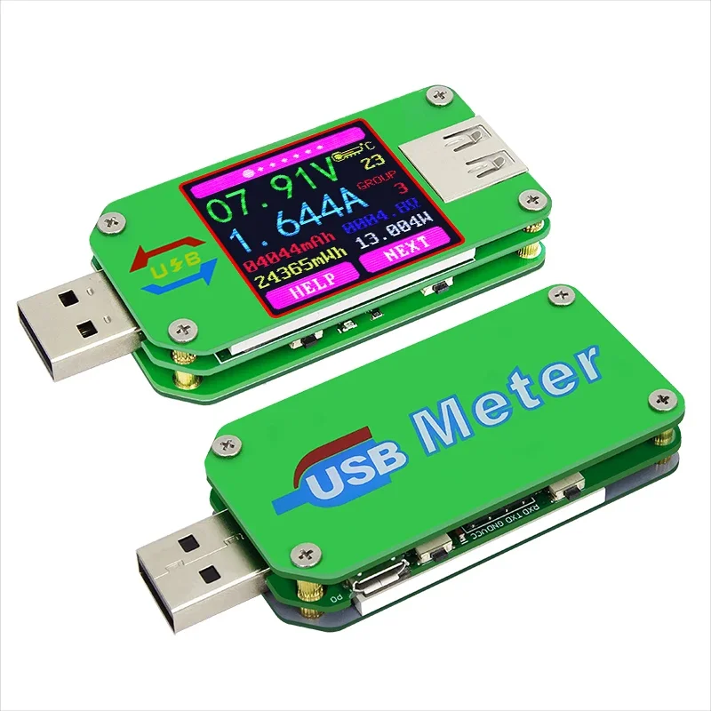 RD RIDEN UM24 UM24C  APP USB 2.0 LCD Display Voltmeter ammeter charge voltage current meter Charger cable measure Tester