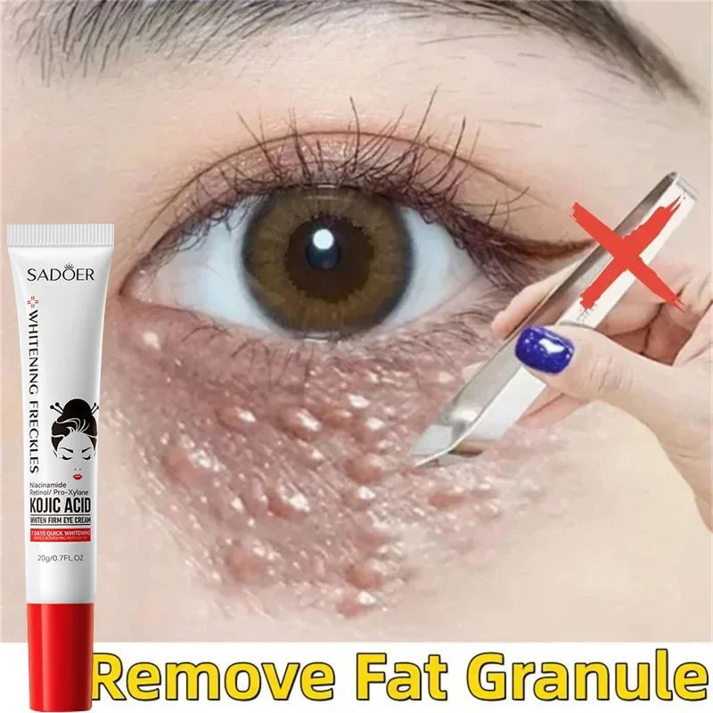 Anti-Puffiness Eye Cream, removedor de grânulos gordurosos, empresa anti-inflamatória, reduzir os círculos escuros, desvanecer-se linhas finas, reparação barreira