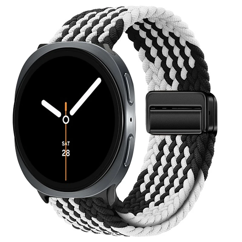 Geflochtenes Solo-Loop-Armband für Samsung Galaxy Watch 8 40/44mm Zubehör Nylon-Armband Correa Galaxy Watch 8 Classic Band 46mm – Detail 12