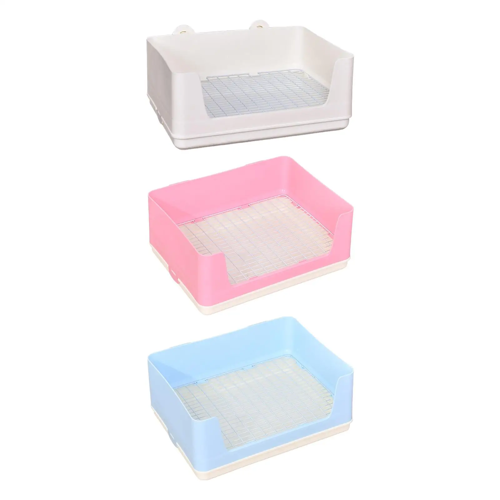 Litter Box, Pet Potty Toilet ,Easy to Clean, Anti Splashing Potty Box, Pee Pan Tray, Corner Toilet Box