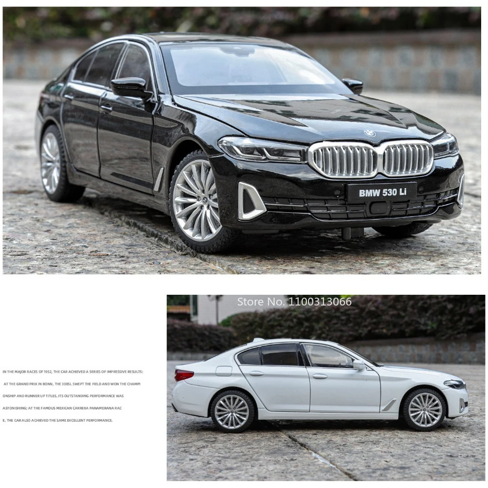 1:24 5 séries 530li m4 modelo de brinquedos carros liga diecast roda puxar para trás portas de carro em miniatura veículo aberto presentes perfeitos para crianças