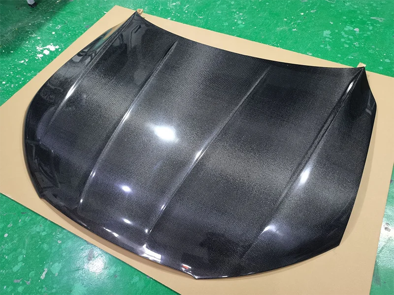 Single sided carbon fiber engine hood front bonnet for  A7 2012-2018