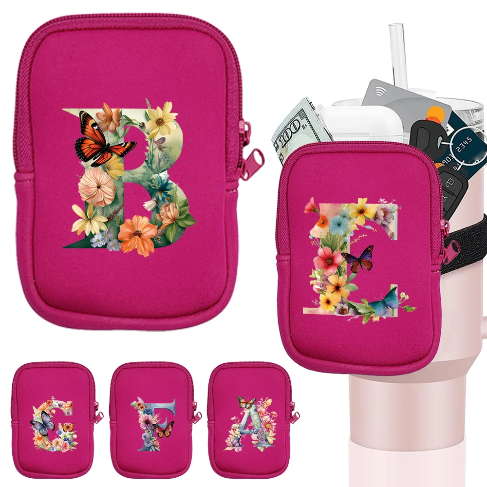 Water Cup Bags New Type of Running Water Bottle Pouch Handheld Butterly Letter Series Nylon Material Water Wrist Pouch