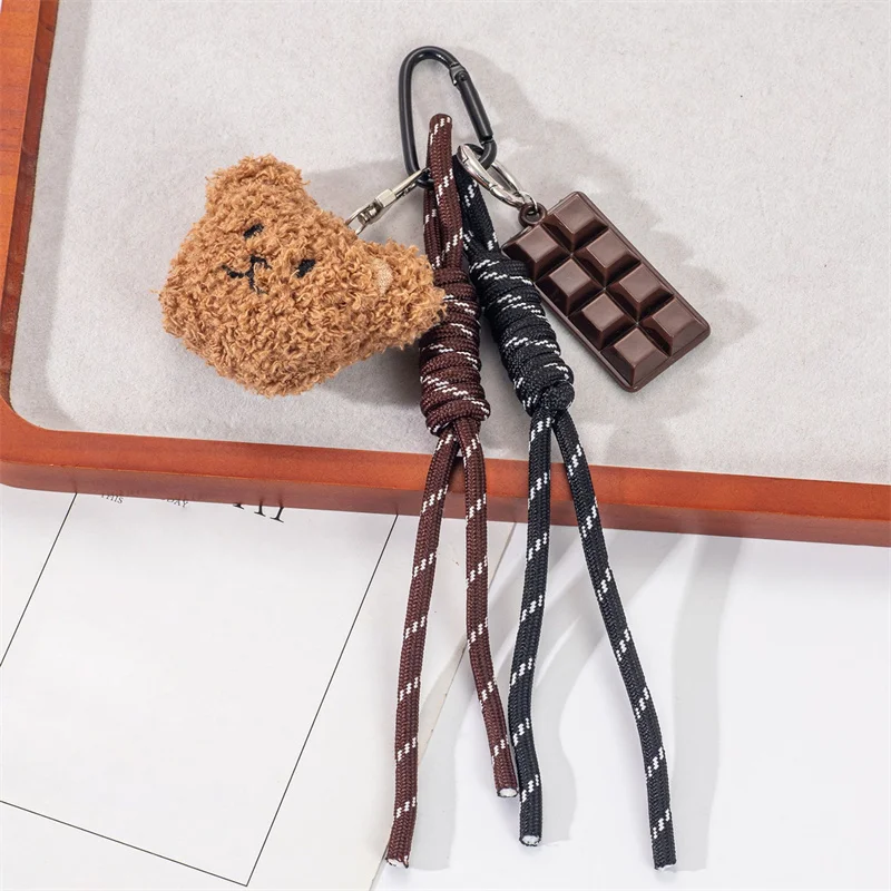 Fashion Stuffed Cute Bear Plush Pendant Bag Pendant Charms Cartoon Key Chain Soft Anime Plush Gifts