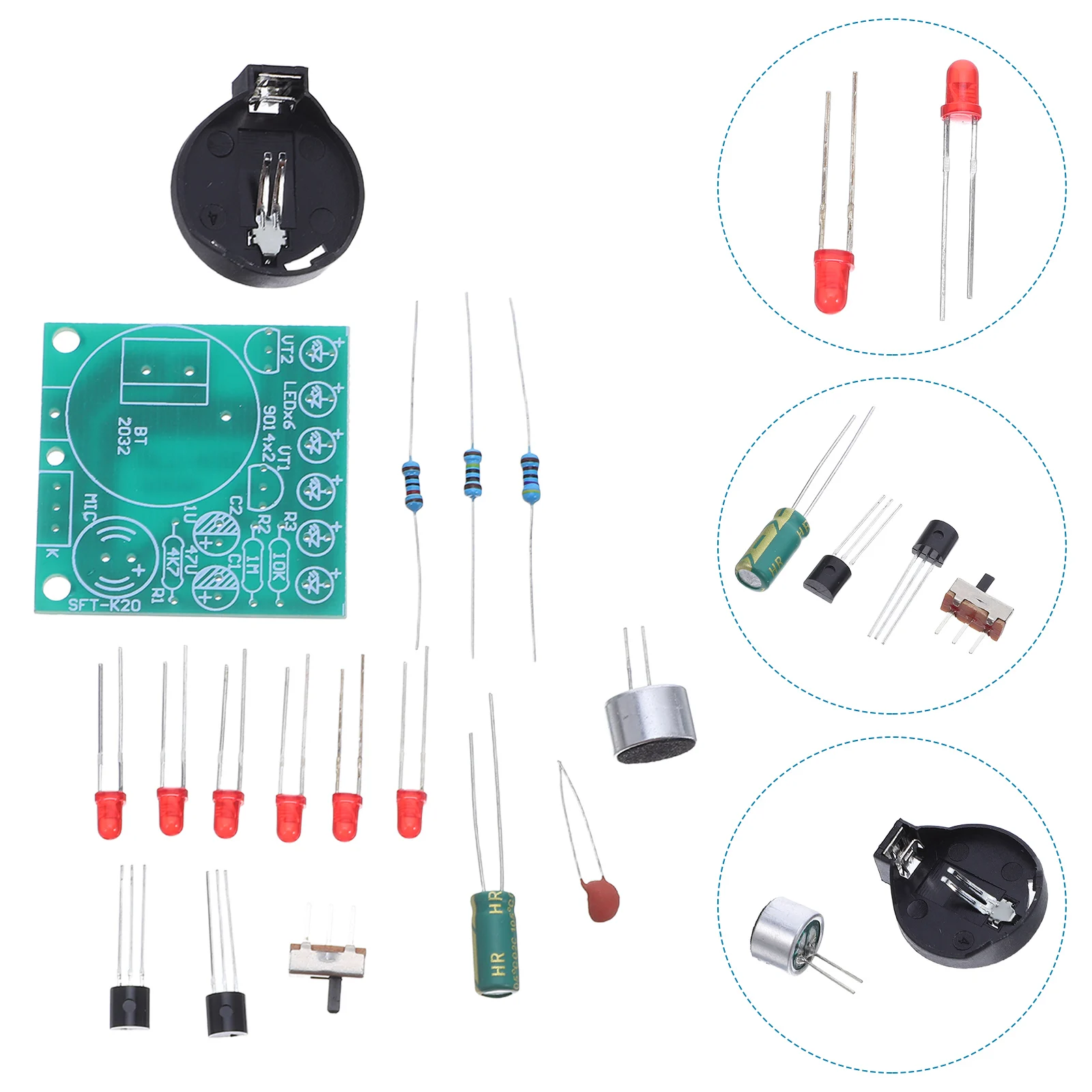 

Voice Controlled Led Metronome Kit For Adults Diy Soldering Electronic Projects Stem Circuit Assembly Educational Practice