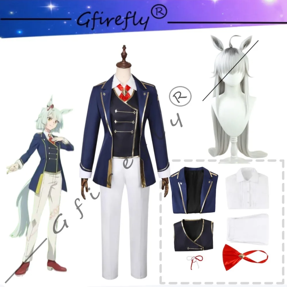 

Uma Musume Pretty Derby Oguri Cap Tosei Marching Uniform Cosplay Wig Accessories Adult Women Halloween Comic Con Carnival Outfit