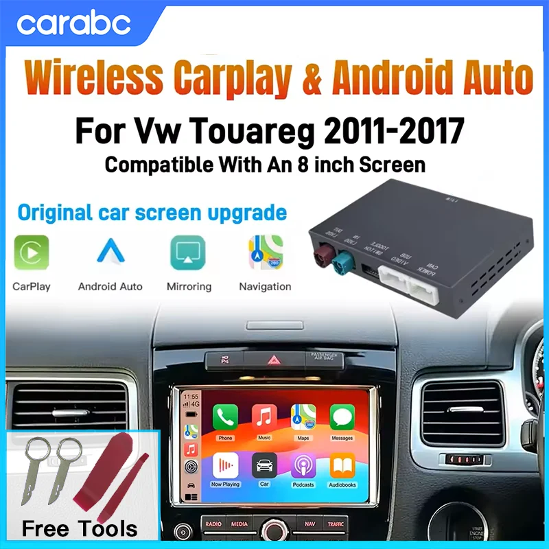 Für Volkswagen 8' Touareg RNS850 Drahtlose carplay Nachrüst Modul Android auto Adapter airplay VW auto spielen