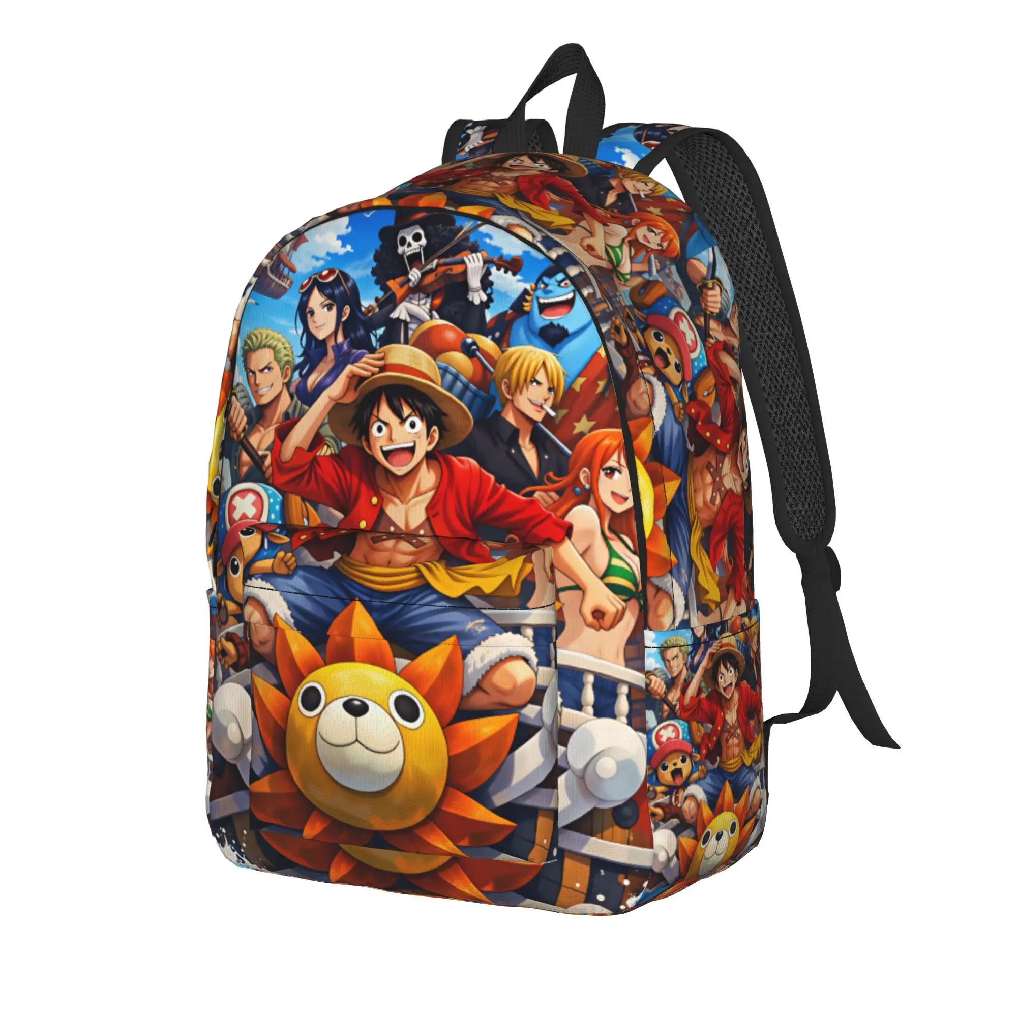 Ones Pieces Backpack  Casual Backpacks Teen Daily Pattern High School Bags Custom Rucksack