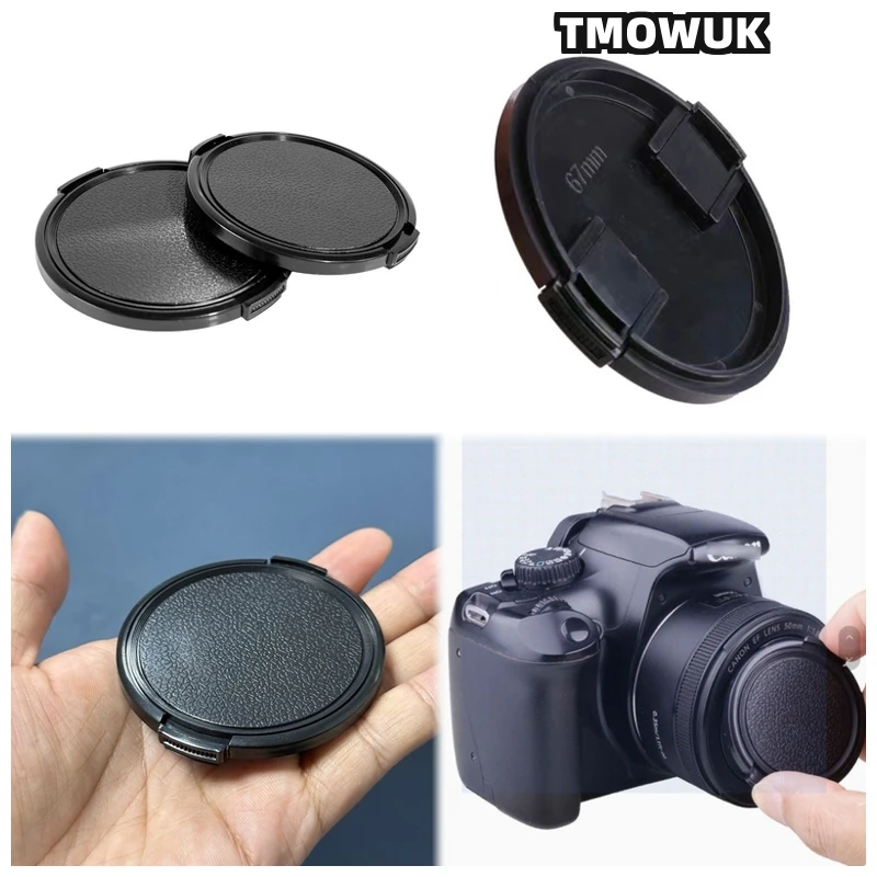 

For FUJIFILM X-S10 X-T60 X-Pro3 X-A10 X-H2S X-M1 X-E4 X-T5 X-T200 X-T10 Camera Lens Cap Protective Cover Center Pinch Snap-on 49