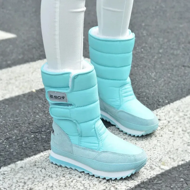 Snow Boots 2025 Brand Women Winter Boots Mother Shoes Antiskid Waterproof Flexible Women Fashion Casual Boots Plus Size 42