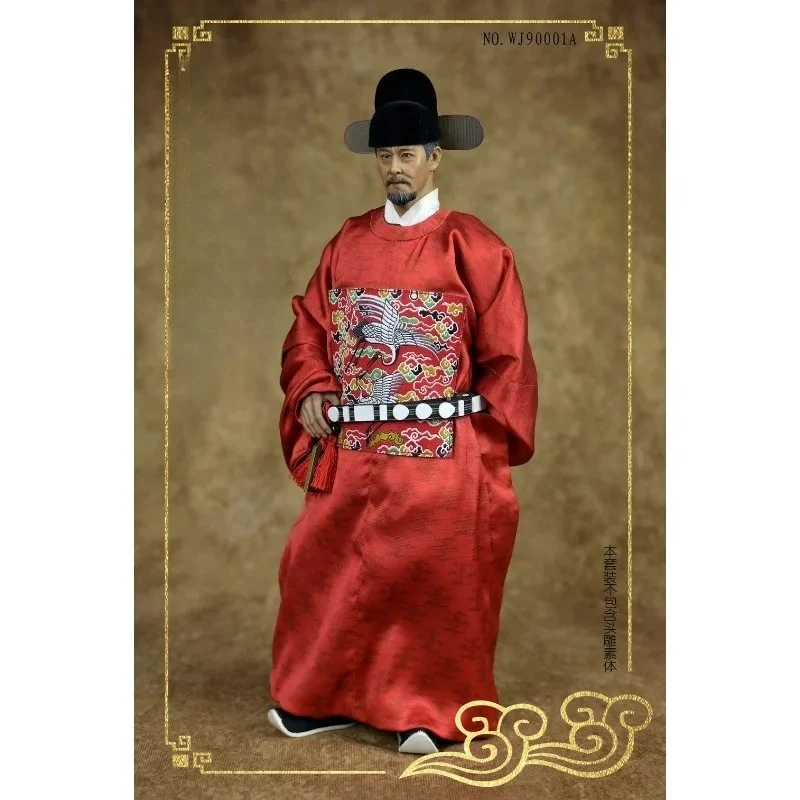 1/6 مقياس WJ90001 الزي الرسمي للرجال ملابس خدمة الضابط/الضابط سلالة مينغ مجموعة قديمة لشخصيات الحركة 12 بوصة لتقوم بها بنفسك