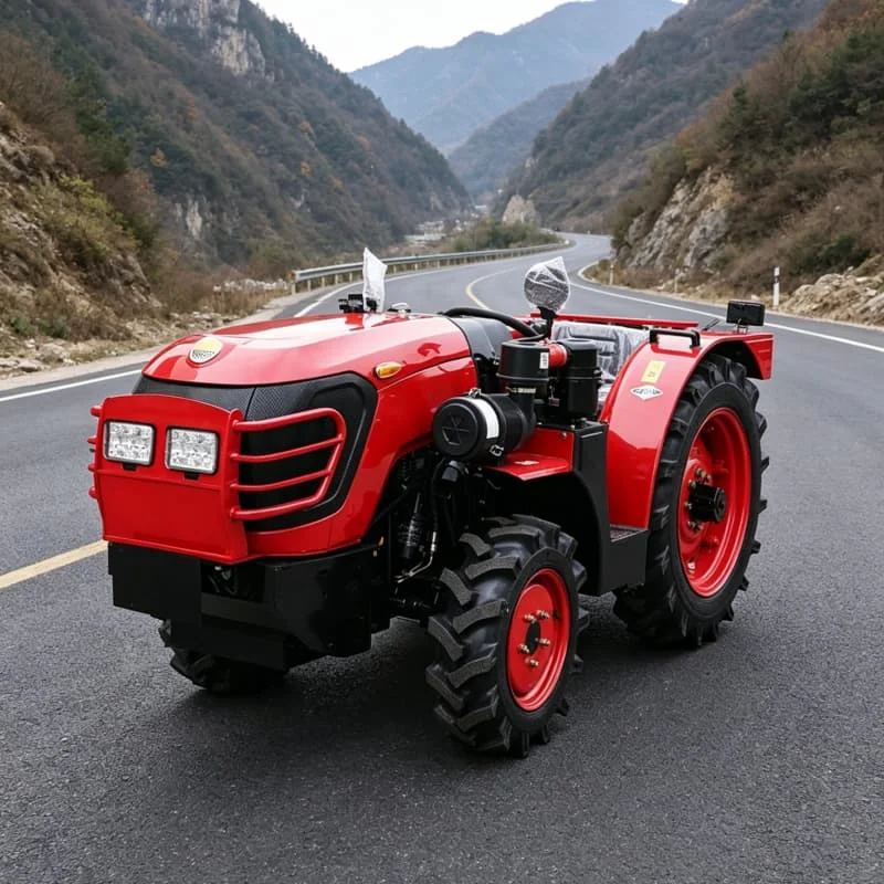 Customized 2026 Hot-selling Four-wheel Cultivator, Energy-saving Wheeled Rotary Tiller, Deep-tillage 4WD Mini Tiller